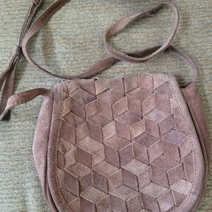 Elegant Suede Crossbody Bag